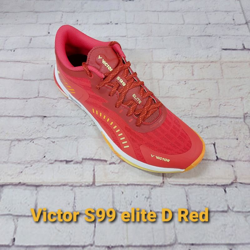 SEPATU BADMINTON VICTOR S99 ELITE D RED ORIGINAL