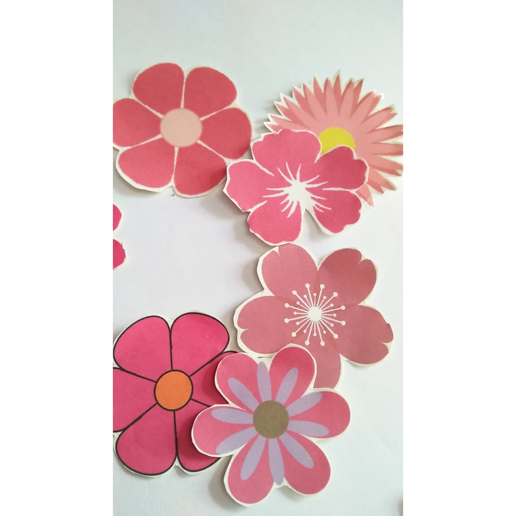 Jual Stiker Bunga PINK Stiker Estetik | Shopee Indonesia