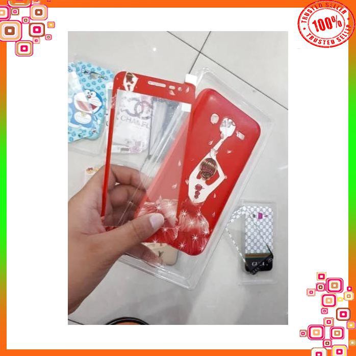 SAMSUNG A5 2017 CASE KARAKTER GRATIS TEMPERED GLASS FULL CASE COVER 360