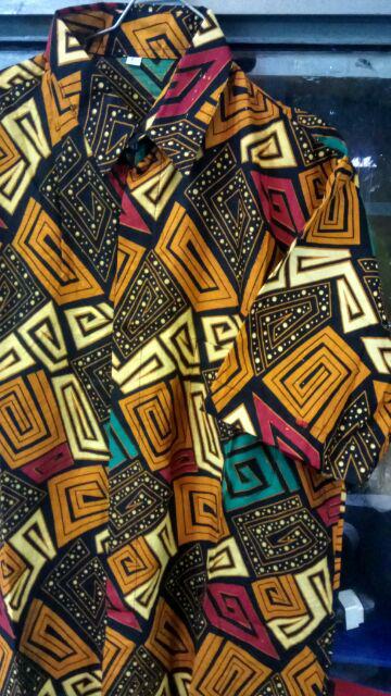 Size M L Xl Xxl Xxxl Bswart Batik Hrb026 Kenongo Hem Pendek Padi Pekalongan M L Xl Batik Pria Murahl