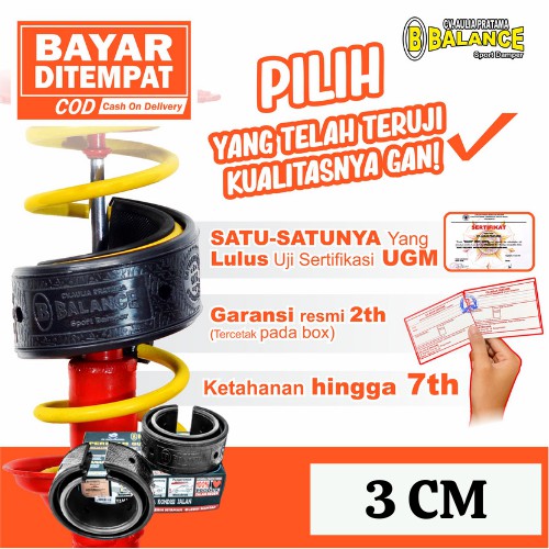 Peredam GUNCANGAN Mobil BALANCE Sport Damper Ukuran 3 CM untuk mobil Avanza, Innova, Brio, Rush, Ter