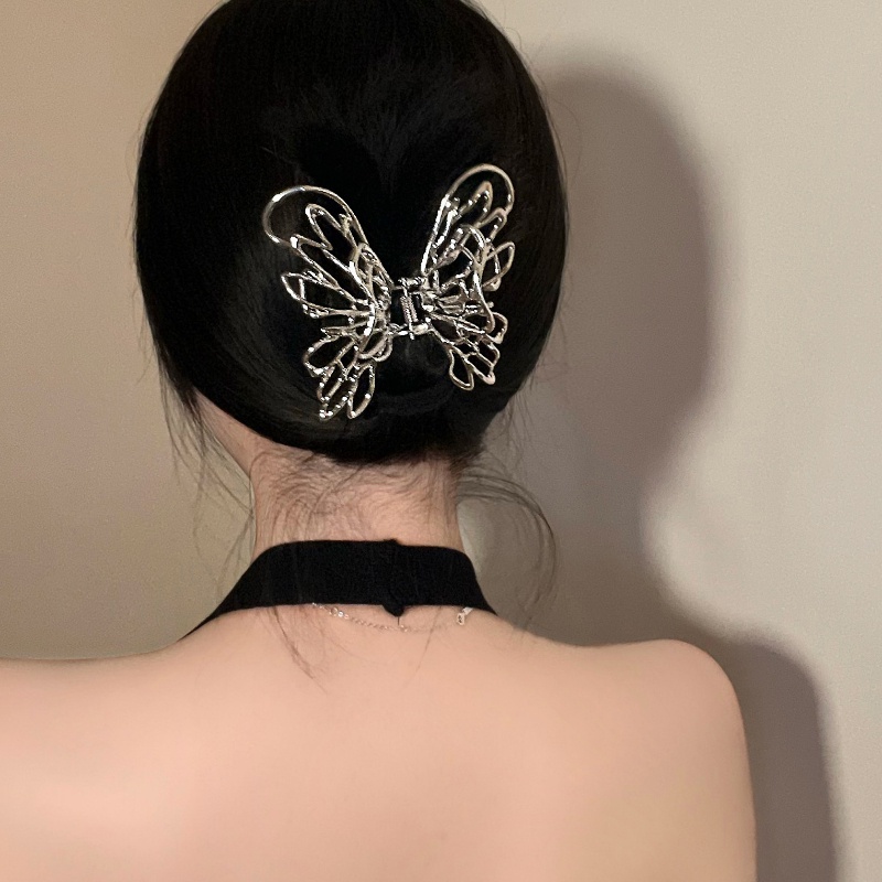 2022 Jepit Rambut Model Butterfly Bahan Metal Gaya Korea Untuk Wanita