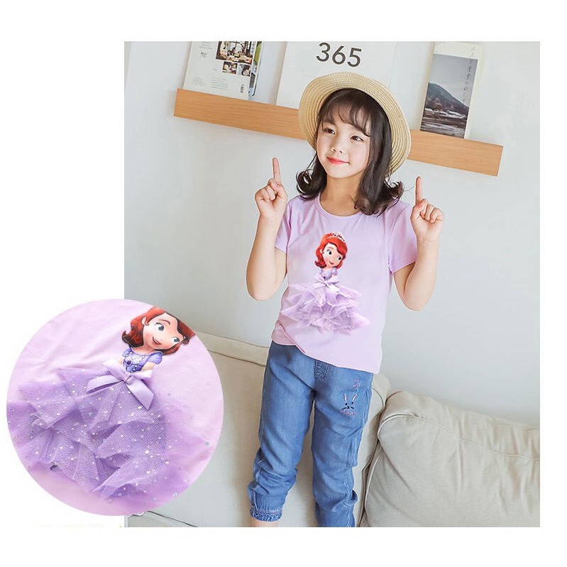 KAOS T SHIRT BAJU ANAK PEREMPUAN 3D FROZEN ELSA SUMMER STYLE 2021 LP