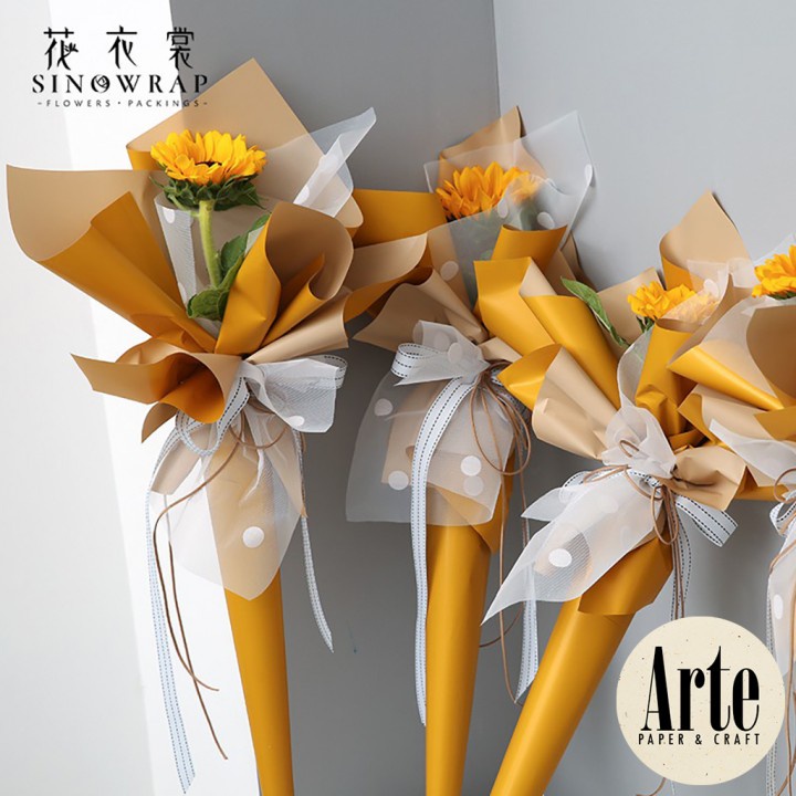 

iDk90 20 Lembar Buket Wrap Pastel Dual Tone Cellophane Dekorasi Decor Kertas Buket Korea Bunga