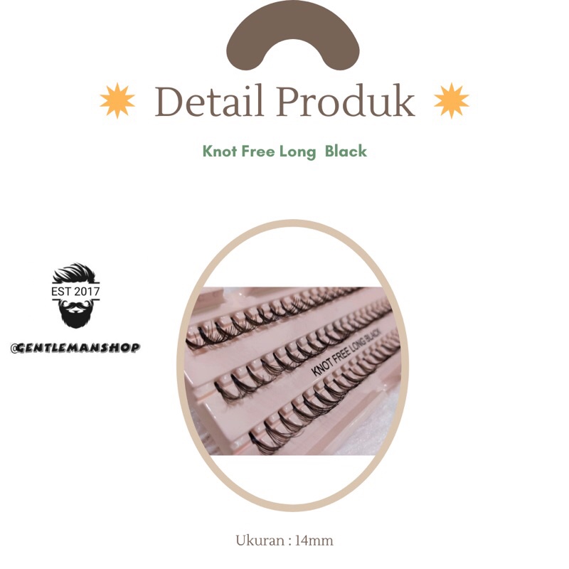 EXTRA LENTIK DAN TEBAL -  Bulu Mata Tanam Knot Free Eyelash Extension - Bulu Mata Palsu