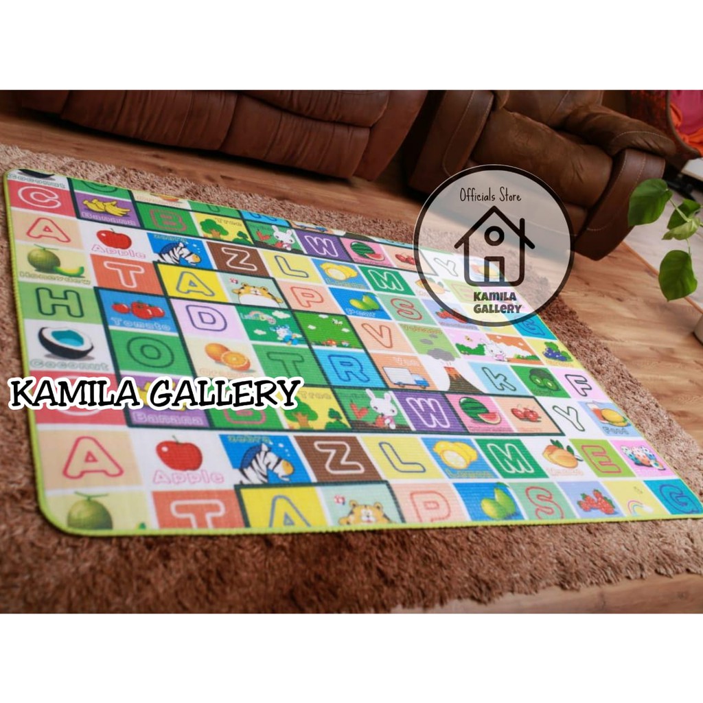 PLAYMAT BABY KARPET BAYI BALITA Alas Lantai Tikar Gulung Anak Anti Air MOTIF KARAKTER