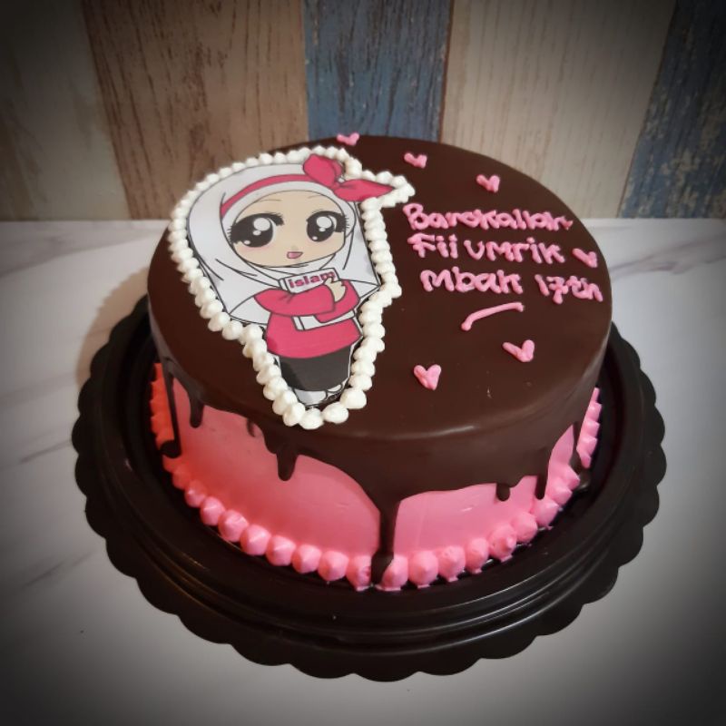 

kue ulang tahun coklat / tart brownies malang / tart bronis anak