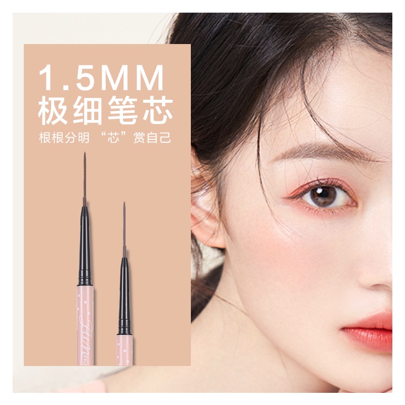 Mysterygirl - Automatic Eyebrow Pensil Alis Eyeliner Eyebrow Pen Eye Liner 3 Warna Wateroof Lasting