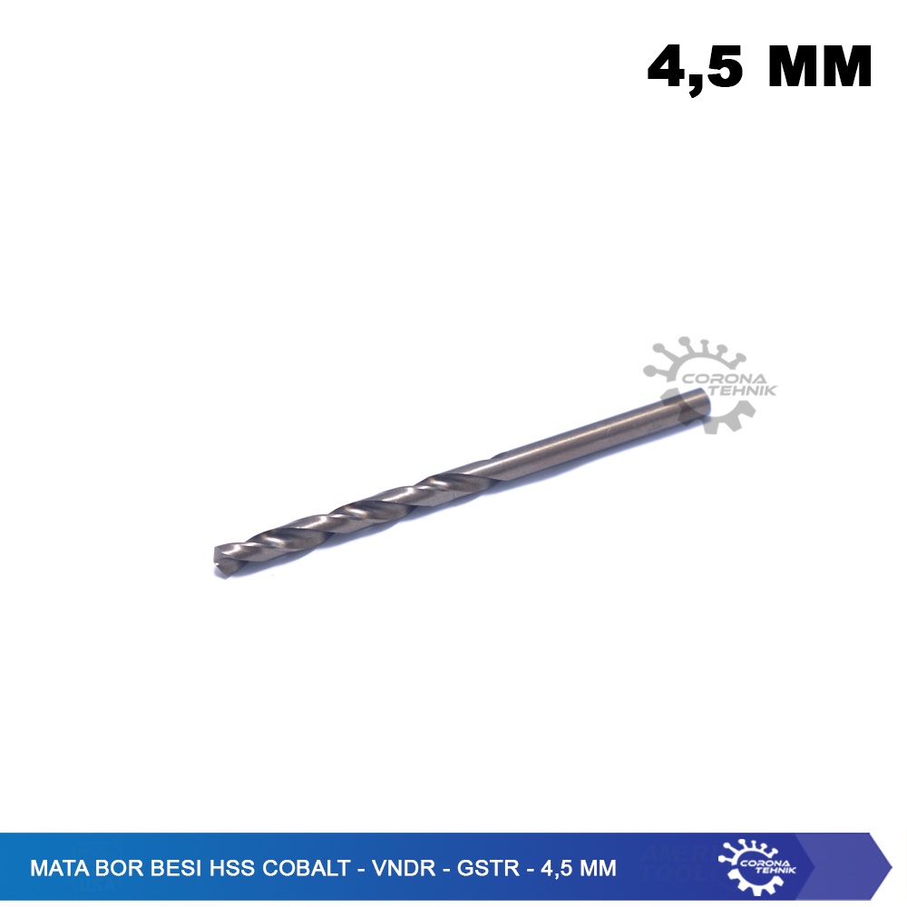 4,5 mm - Mata Bor Besi HSS Cobalt - VNDR - GSTR