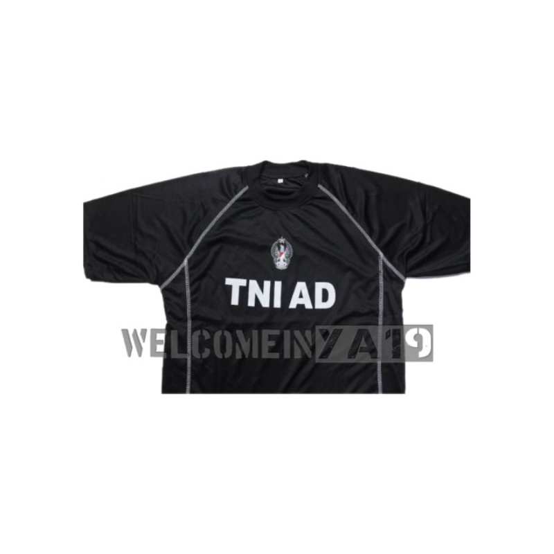 Kaos Jersey Logo TNI AD Hitam / Kaos Jersey TNI AD