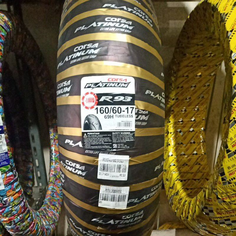 Ban Motor 17 Corsa 160/60-17 R 93 Platinum Tubeless