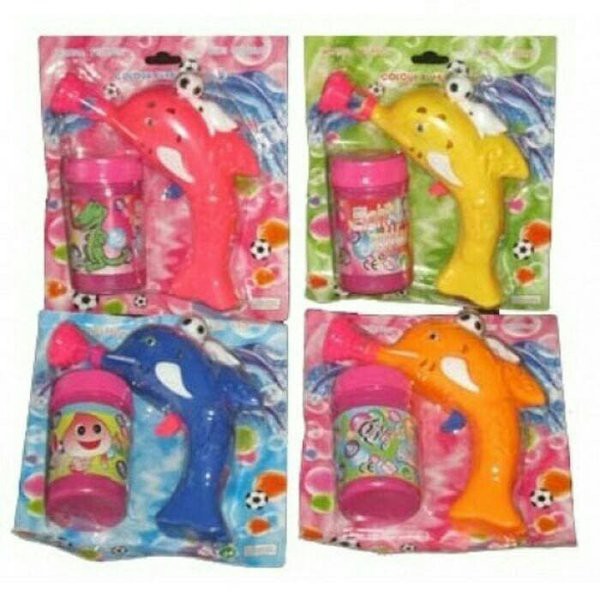 Mainan Anak Mesin Tembakan Sabun Gelembung Ikan Lumba