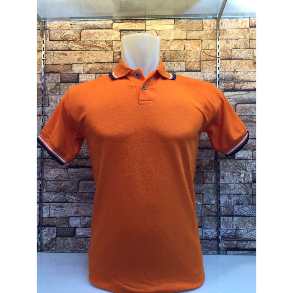 KAOS BERKERAH MURAH WARNA ORANGE / POLO POLOS PRIA MURAH / POLO SHIRT