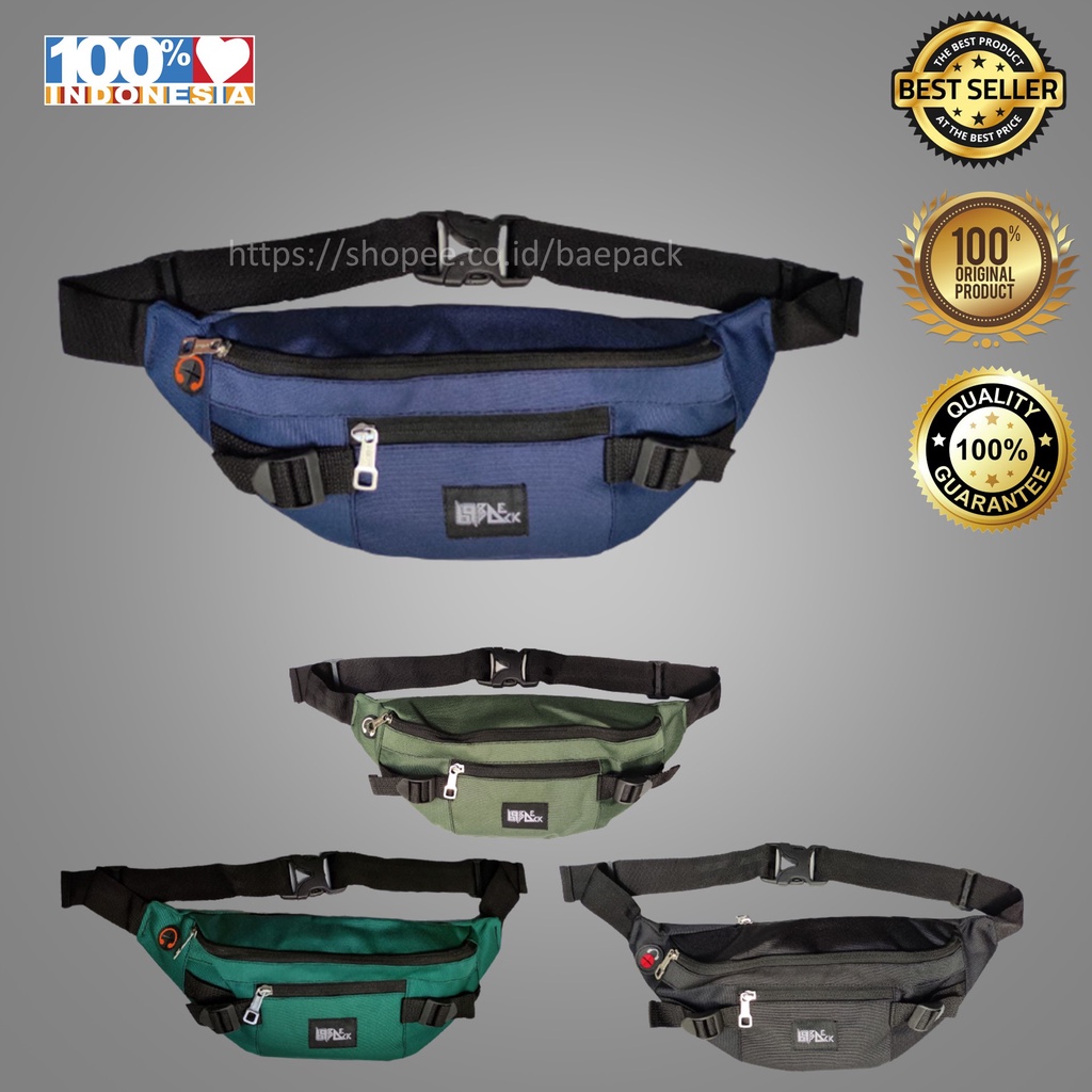 Waistbag Dengan Lubang Headset Baepack / Tas Selempang / Tas Pinggang