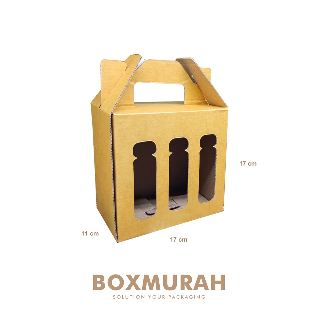 

Kardus/Box Jinjing Botol 250 ml isi 6 - uk. 17 x 11 x 17 cm Sweetpack/Tasjinjing/Box/JinjingBotol