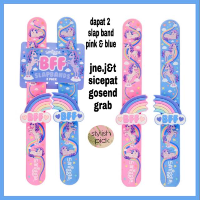 SMIGGLE BFF UNICORN slap band - gelang slapband 100% ORI