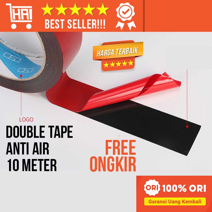 

DOUBLETIP ANTI AIR 10 METER SERBAGUNA TEMPEL TAPE KAYU BESI PLASTIK 3M DOBEL TIP DOBELTIP PEREKAT 10