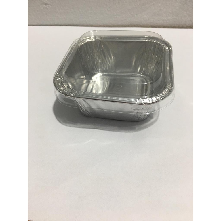 Wadah Aluminium foil tray OX 100 tanpa tutup dan ada tutup/ cup OX-100 macaroni schotel / pastel tutup