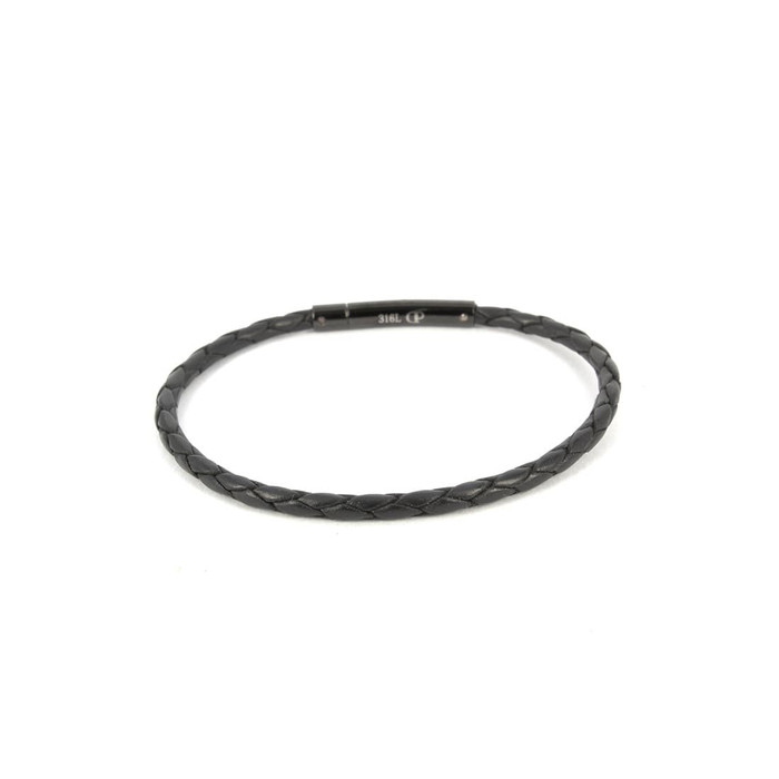 Dparis gelang tangan kulit fashion pria - One Size