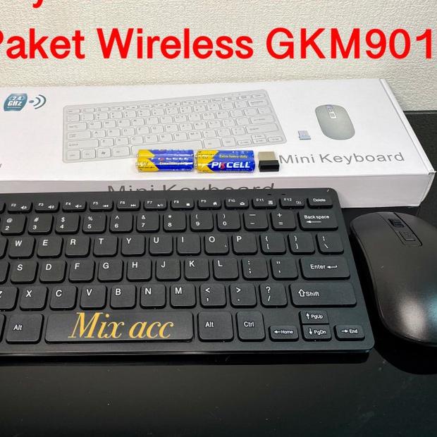 ♥ GKM901 MINI KEYBOARD WIRELESS + MOUSE WIRELESS COMBO SET ⅍