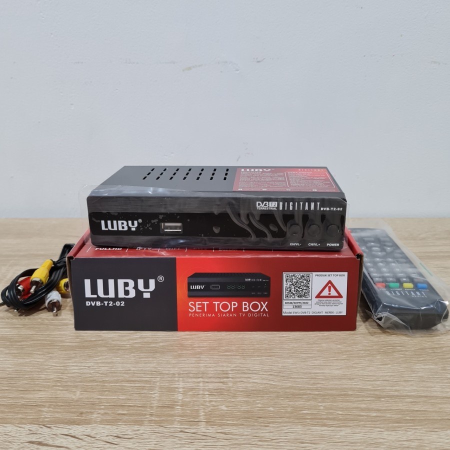 Set Top Box TV Analog ke Digital Luby Reciever DVB T2 02 Siaran STB