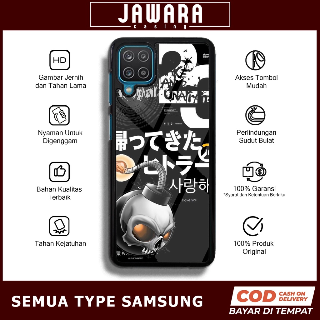 Case Samsung A12 M12 Case Hp Samsung A12 M12 Premium Glossy Jawara Casing [JPNR] Casing Hp Aesthetic