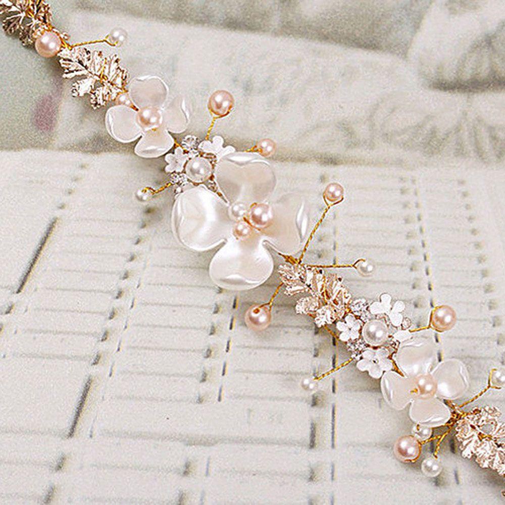 Mxbeauty Bando Dengan Mutiara Imitasi Bentuk Bunga Model Vintage Untuk Pengantin Wanita