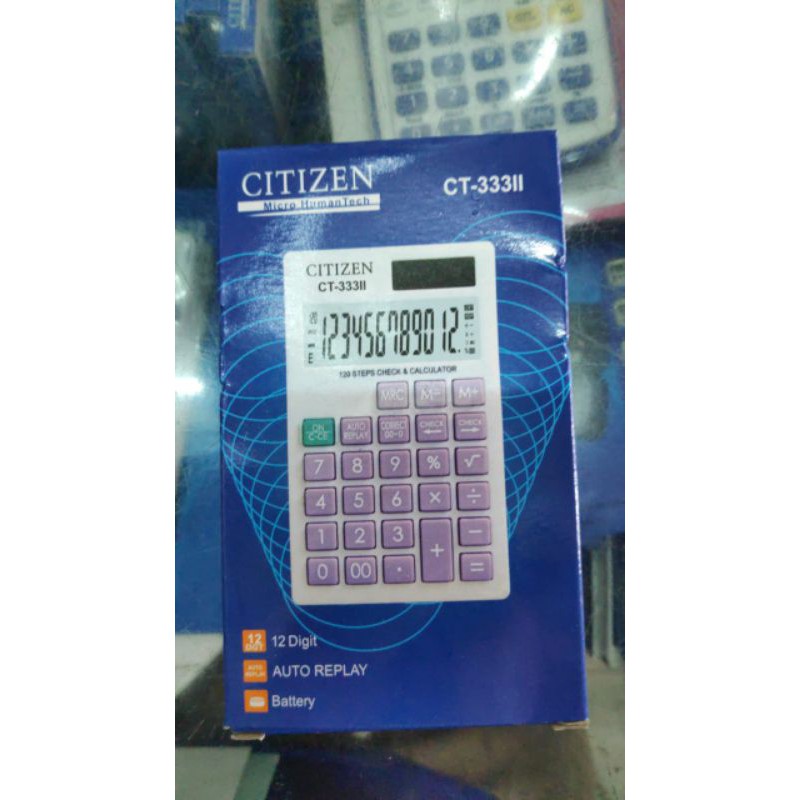 

KALKULATOR SAKU CITIZEN CT- 333II / CALCULATOR KECIL