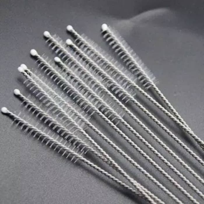 Sikat Pembersih Sedotan Stainless Steel Untuk Bagian Dalam Harga 1 Pcs