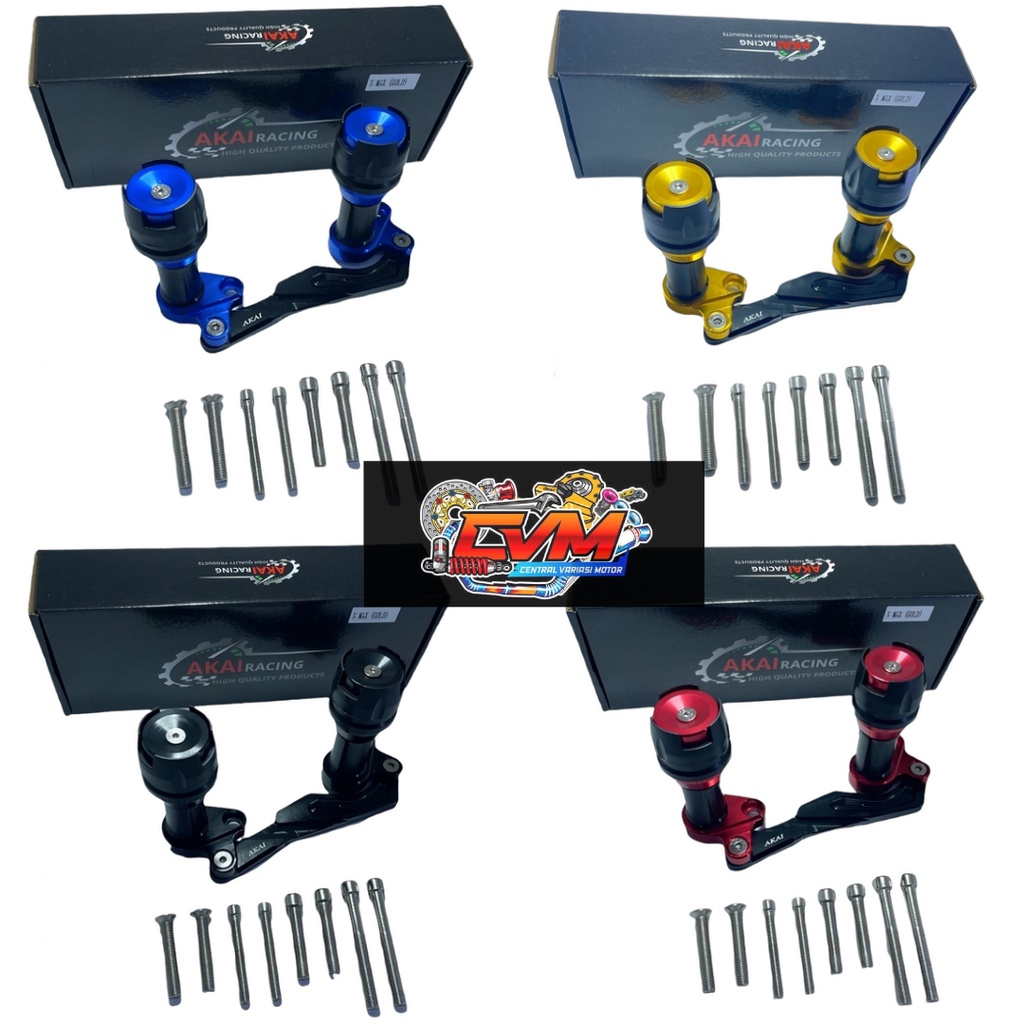 Jalu Knalpot Pelindung knalpot Akai Racing Full Cnc Universal Nmax,Nmax New,Aerox,Lexi,Xmax,Pcx,Adv &amp; Lainnya