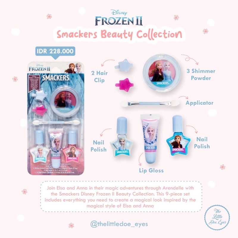 Smackers Frozen II Beauty Collection make up kit for kids