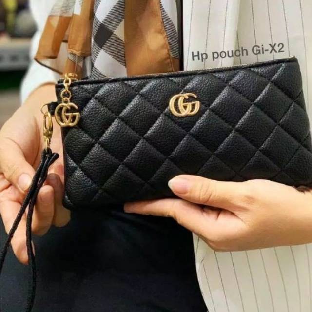 Dompet hp GC bordir 2 Ruang 4 card / dompet kartu / dompet wanita