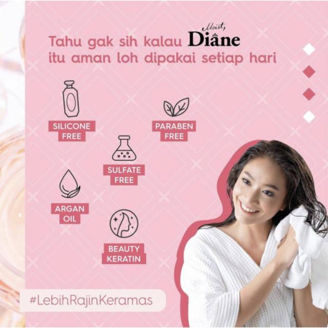 [BPOM] Moist Diane Shampoo 450ml | Moist Diane Condtioner Treatment