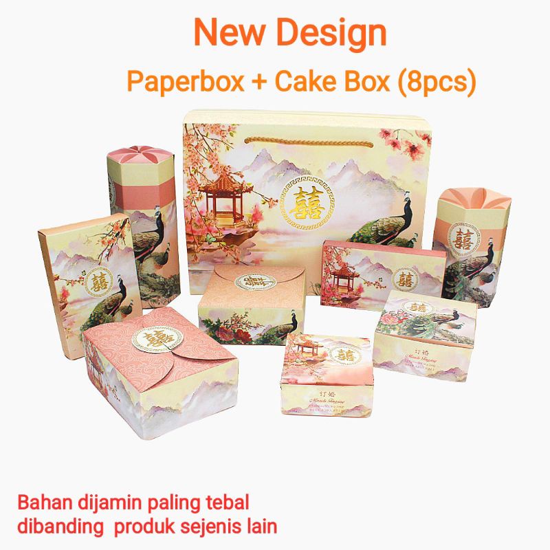 Hampers sangjit / tingjing 6 macam kue new design