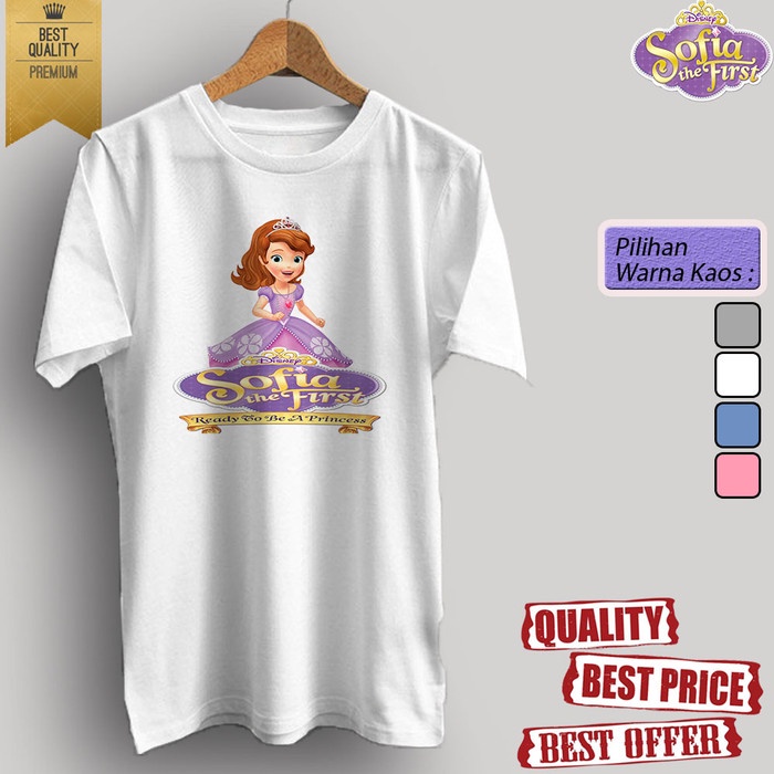 Kartun Baju kaos t-shirt dewasa/anak KARTUN TV SOFIA THE FIRST 04