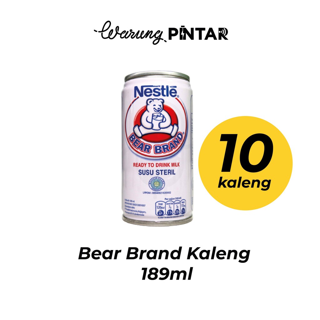 

SUSU KALENG BEAR BRAND 189ML - 10 KALENG