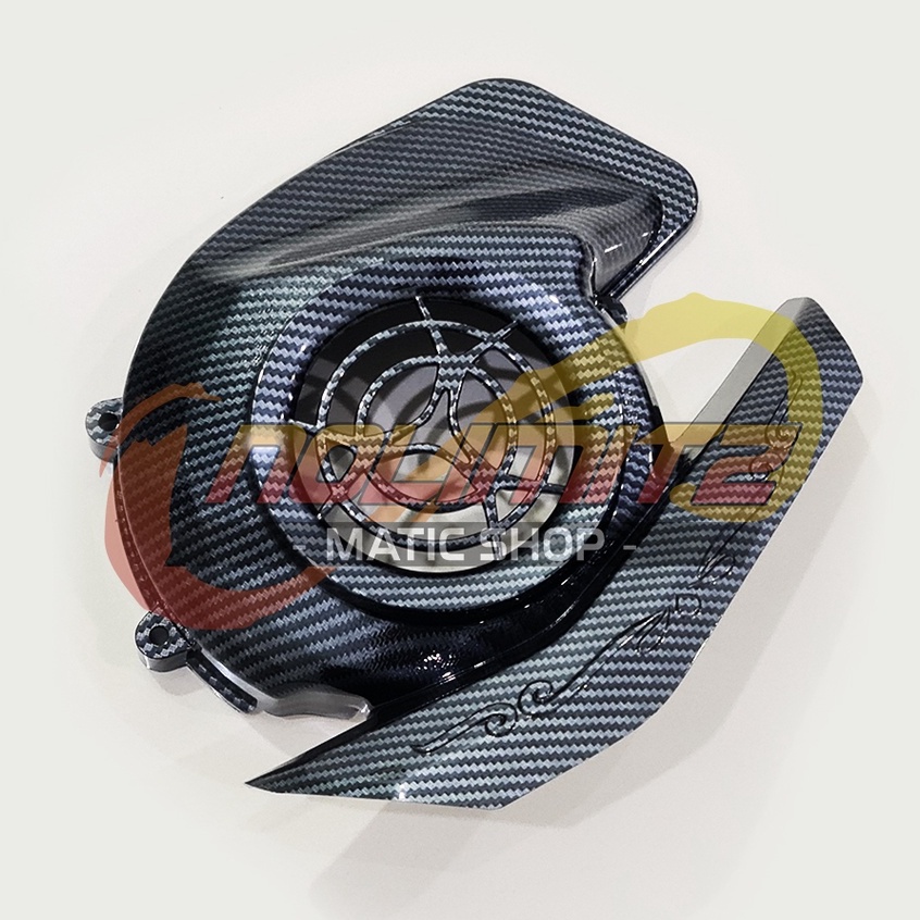 Cover Tutup Kipas Radiator NEMO Carbon Yamaha Fazzio