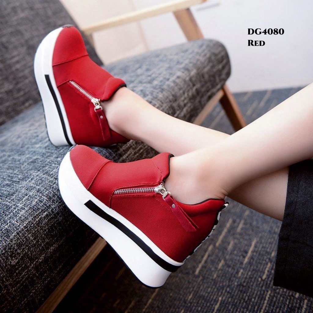 RESTOCK WYN SNEAKERS HIGH WEDGES VELO FASHION KOREA DG4080