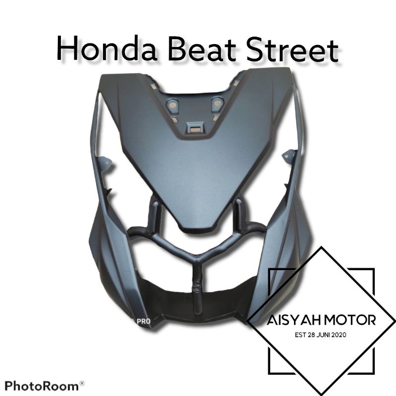 Cover Dasi Tameng Honda Beat Street Warna Hitam Doff Tahun 2017