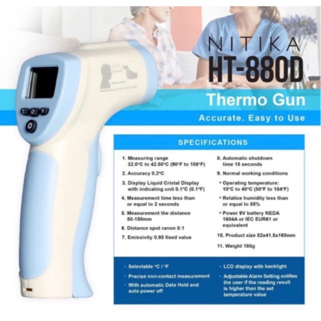 Thermometer tembak nitika