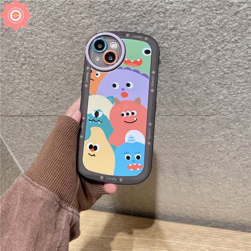 Soft Case TPU Motif Kartun Monster Untuk Samsung A51 A50s A53 5G A20s A03s A02s A30s A52s A32 A12 A03 A50 A13 A52 A31 A33 A22 M22