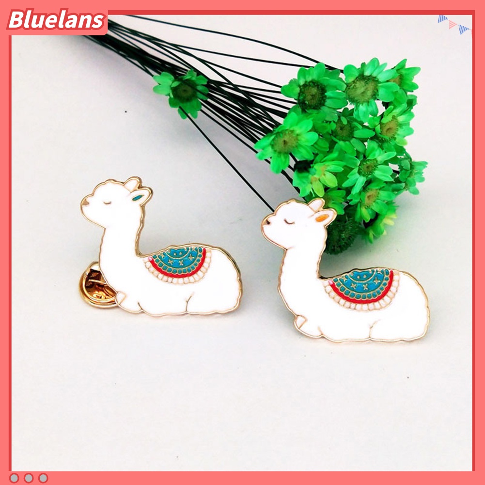 Bros Pin Enamel Bentuk Kartun Alpaca Lucu Untuk Unisex