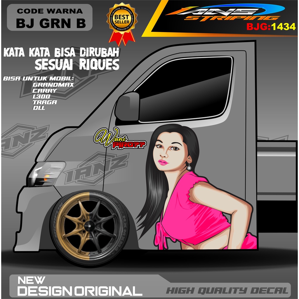 DECAL STIKER PINTU L300 / DECAL PINTU CARRY / STIKER MOBIL PICK UP