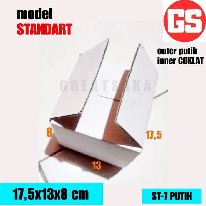

KOTAK ST-7 KARDUS KARTON POLOS PUTIH PACKING