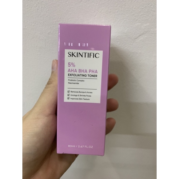 Jual SKINTIFIC 5% Aha Bha Pha Exfoliating Toner 80ml NEW exp 2025 ...