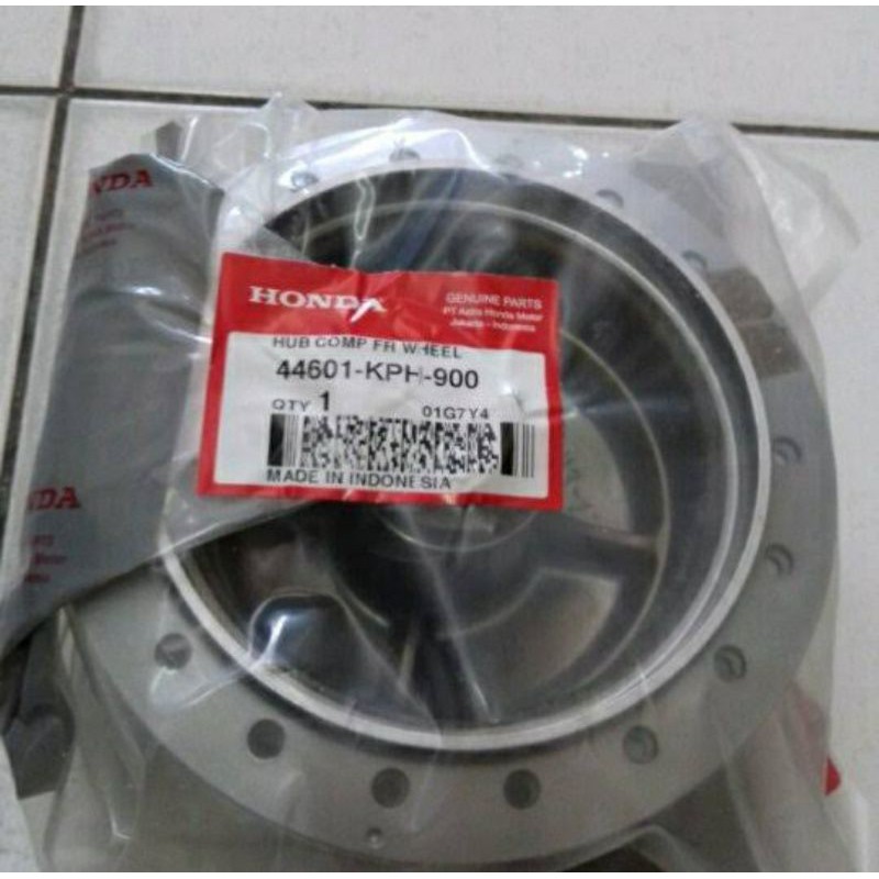 Hub Comp FR Wheel Tromol Depan Karisma Supra X 125 Non Cakram Ori AHM 44601KPH900