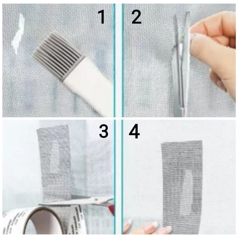 Lakban Penambal Kawat Nyamuk  Repair Tambalan Penutup Kawat Dinding  Berlubang / Lakban Kasa Nyamuk