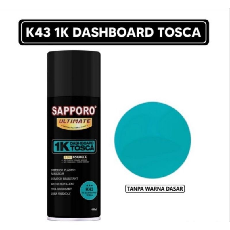 K43 Dashboard Tosca 1K sapporo ultimate 400ml pylox pilok pylok cat semprot aerosol spray paint