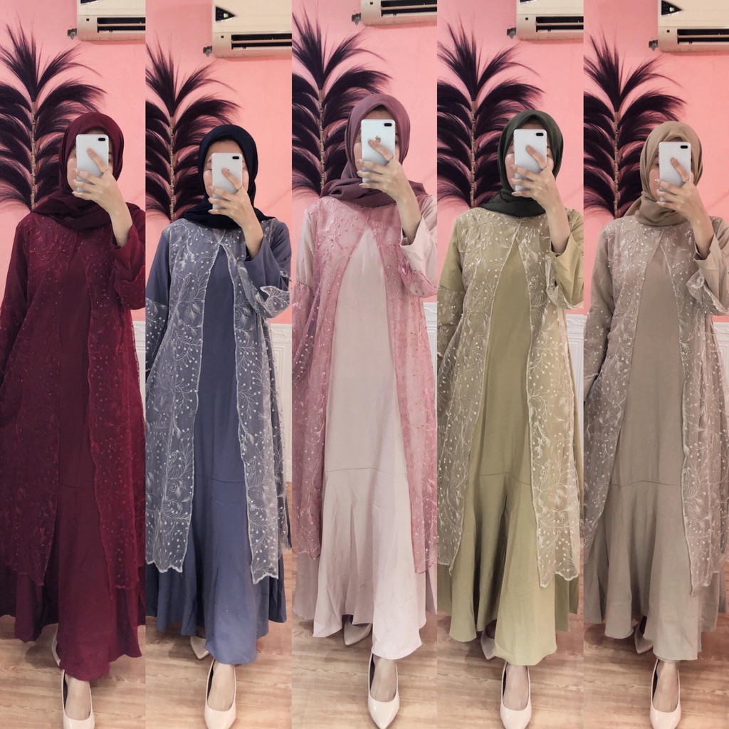 Dress Brukat premium Muslimah