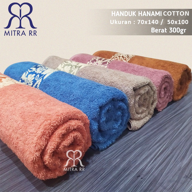 Handuk Hanami by Toyoterry 70x140 / 50x100 cm Ukuran Besar/ Tanggung Handuk Mandi Cotton Dewasa